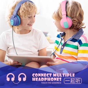 幼儿园听故事儿童耳机头戴式蓝牙插卡平板学习专用护耳降噪立体声