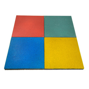 加厚安全橡胶地垫运动舞蹈塑胶板砖幼儿园地胶健身房操场室外地垫