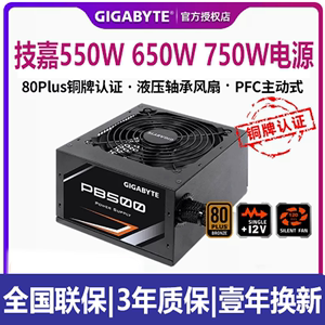 技嘉 GP-P450 PB550 650B 750GM 额定450 550 650 750W 铜牌电源