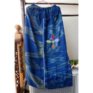 异味杂货 泰国小众刺子绣手织布半身裤裙 复古文艺造型休闲裤子