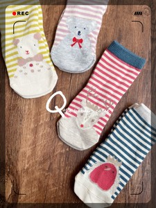 外贸出口英国mini BD宝宝短袜 春季薄款动物童趣女童袜子 0到4岁