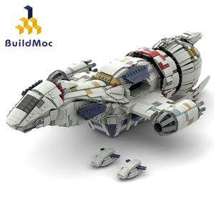 BuildMOC经典美剧周边萤火虫宇宙飞船宁静号模型拼装益智积木玩具