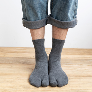 二指袜男士两指袜日式防臭日本COS短筒中筒木屐袜夹趾分趾袜子男