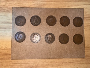 英国1920年一便士大铜币硬币乔治五世十枚价格包邮非偏远