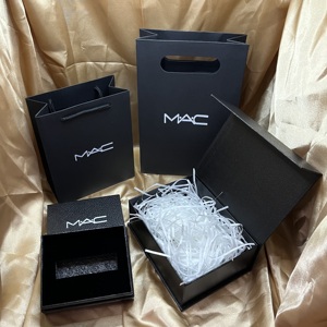 原版MAC/魅可口红盒礼品袋香水盒粉底液礼盒包装手提袋子翻盖盒空