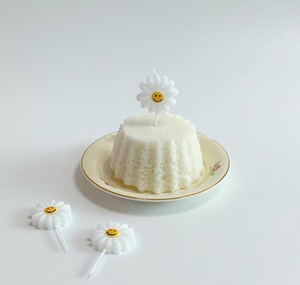 PanParty韩风小雏菊花朵蜡烛纪念日生日网红蛋糕蜡烛甜品台装饰