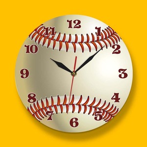 棒球球迷用品棒球钟表个性化棒球礼品男孩棒球样板间主题饰品摆件