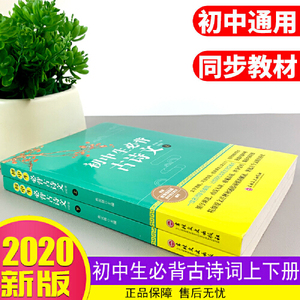 全新网 初中生古诗文篇 详解版全册 人教版文言文全解阅读训练语