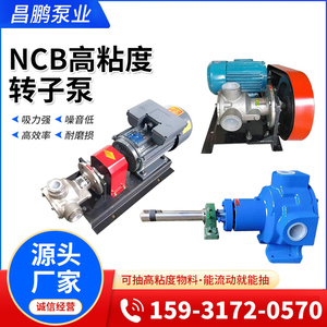 高粘度转子泵NCB内啮合齿轮泵涂料白乳胶树脂输送泵沥青电动泵
