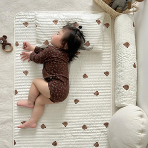 婴儿床笠拼接床床单幼儿园纯棉a类儿童宝宝床上用品床垫套新生