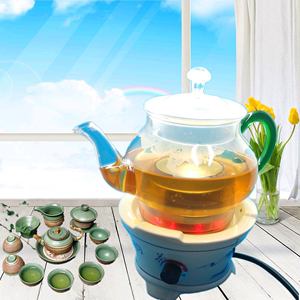 潮汕工夫茶炉电热玻璃烧煮水小型套装家用泡茶壶手动控温仿古炉具