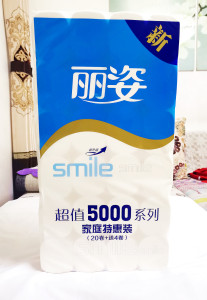 丽姿卫生纸 卷纸生活用纸 超值5000系列 家庭特惠装24卷