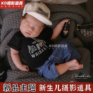 KD摄影道具儿童服装百天周岁满月婴儿龙宝宝拍照新生儿的主题z539