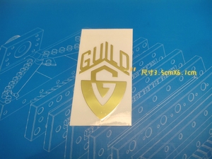 GULD 吉尔德吉他 电吉他 琴头logo金属标DIY商标