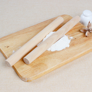 擀面杖 揉面棒实木28cm擀面棒饺子皮家用不粘擀面棍烘焙饼干工具