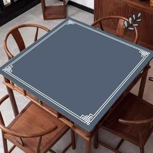 麻将机桌面打扑克牌专用桌布垫子棋牌室牌九台布正方形加厚消音毯