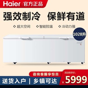 Haier/海尔 BC/BD-1028T 1028L升商用家用大容量冷冻冷藏冰柜新品