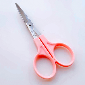 Ayaya扭扭棒羊毛毡制作弯头粉色剪刀DIY材料包蓬蓬球弧度修剪工具