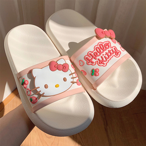 三丽欧正版授权可爱凯蒂猫拖鞋新款防滑时尚创意女夏一字凉拖鞋