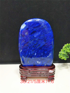 天然蓝色水晶原石摆件绿宝石矿物晶体标本奇石观赏石头孔雀绿收藏