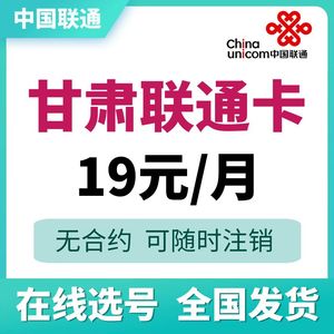 甘肃兰州酒泉庆阳天水武威临夏白银平凉陇南联通5G手机电话号码卡