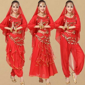 印度舞蹈服装表演出服套装女装成人新款民族风新疆舞裙肚皮舞服装