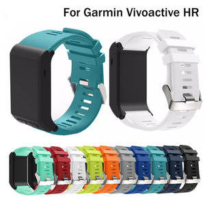 牛境 适用于佳明Vivoactive HR智能手表手环表带 Garmin vivoactive HR替换腕带硅胶表带男女潮配件带螺丝刀