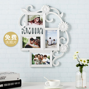 相框挂墙连体组合欧式照片墙客厅卧室6寸简约现代结婚家庭儿童照