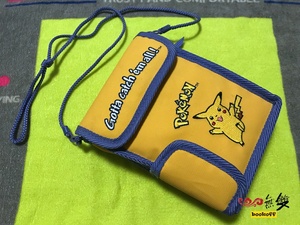 中古原装GBP GBC GBA NDSL 3DS掌机多功能收纳包 软包 皮卡丘主题