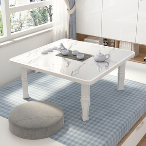 小桌子家用卧室矮地桌可折叠床上炕桌简易吃饭餐桌学习坐地桌方桌