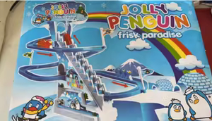 正版Haktoys Arctic Fun Playful Penguin Race Set Flashing