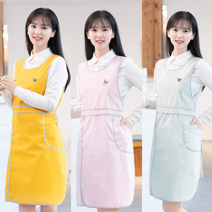 围裙防水无袖2023新款时尚厨房家用防油大人做饭罩衣女上班工作服