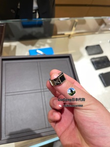 日本代购直邮 LV 路易威登 22年秋冬新款 黑宝石 银色 戒指
