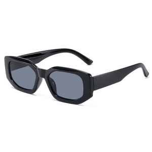 厂货 新款多边形小方块太阳镜 欧美时尚走秀街拍墨镜现货眼镜
