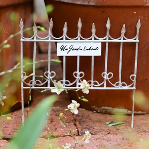 铁艺栅栏小花插户外庭院阳台花盆创意装饰盆栽造景插件花园杂货