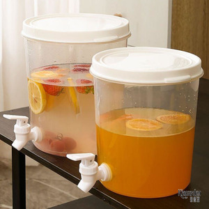 果茶桶冰箱冷水壶带水龙头大容量家用客厅凉水桶柠檬茶壶果汁扎壶