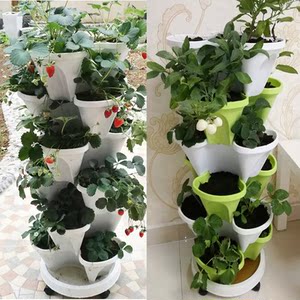 种菜创意花盆阳台组合吊兰草莓绿萝盆塑料盆特大多层立体花架 阿里巴巴找货神器