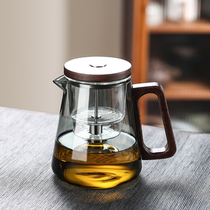 第五代飘逸杯泡茶壶耐热玻璃内胆日式高端按压式茶水分离泡茶神器