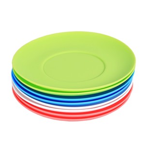 塑料盘子碟子圆形彩色小盘子凉菜拼盘餐盘圆平盘骨碟零食小吃餐碟