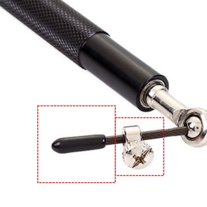 跳绳绳子替换零件消耗零件螺丝胶冒2.5mm螺丝备用钢丝绳配件跳绳