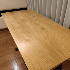 3米木板桌定制5cm厚实木板长方形桌子面板一字板餐桌榆木松木原木