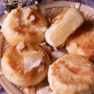 泉州伴手礼绿豆饼特产（正泉成）闽南手工传统老式冰皮饼酥皮