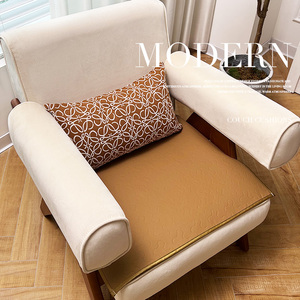单人沙发垫轻奢科技布沙发椅坐垫家用办公椅单个防滑垫座垫盖巾