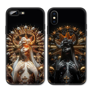欧美复古艺术圣母雕塑文艺适用iPhoneXS Max手机壳X苹果XR/8p/7/6