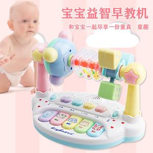 批发益智婴儿玩具 儿童音乐电子琴可转摇铃多功能宝宝早教故事机