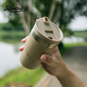 日本rivers咖啡杯便携随行杯子不锈钢保温杯大口径密封水杯300ml