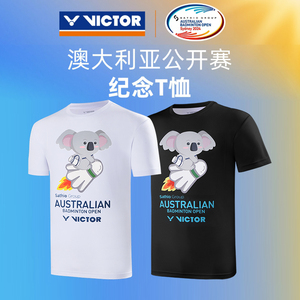 victor威克多胜利羽毛球服 澳大利亚公开赛纪念短袖T恤T-ABO24
