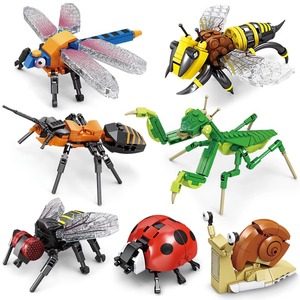 乐高积木昆虫玩具儿童益智力拼装小颗粒动物男孩子拼图圣诞节礼物