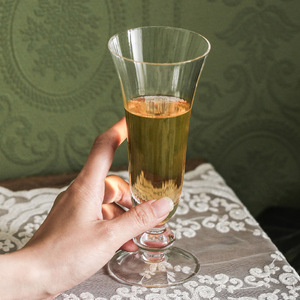 Canjay法式复古小众酒杯中古Vintage杯子香槟杯外贸玻璃红酒杯