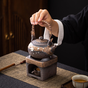 日式烤茶炉围炉焙茶器茶叶提香炉蜡烛加热烘茶醒茶恒温茶炉煮茶器